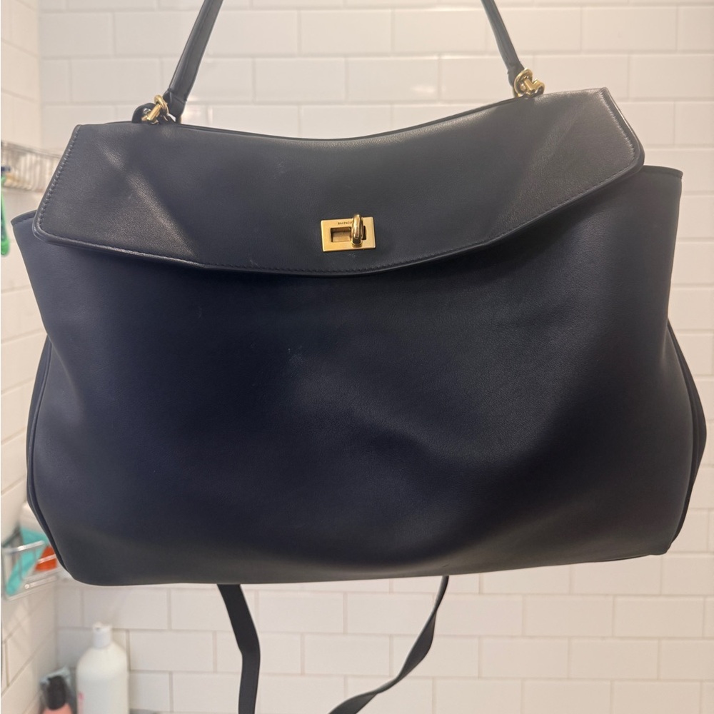 Balenciaga Le Dix Soft Cartable Large Black Calfskin Gold Hardware – Rare